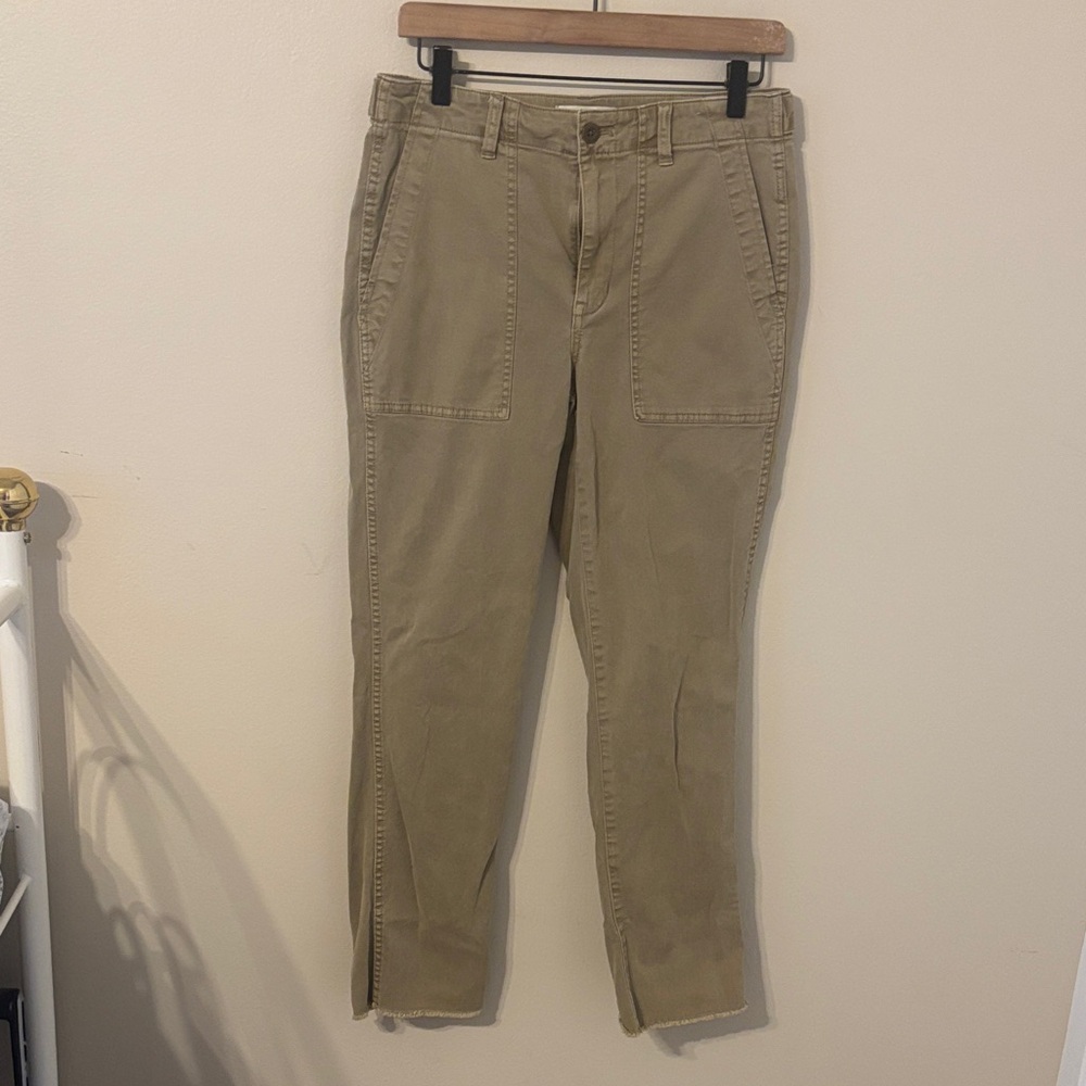 Madewell Slim Straight Utility Cotton Blend Pants